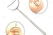 Eyelash Inspection Mirror Lash Extension Checking Grafting Mirror - Large Half Moon