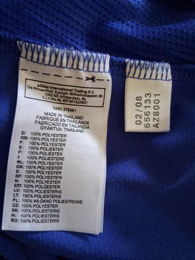 Chelsea FC Jersey.  Official Adidas Mens Home Jersey From Season 2008 / 2009. Authentic Original From The Time.Not A Modern Day Remake.  Collect In Dublin Or Receive Via Post.