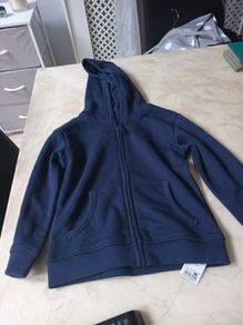 Dunnes  Stores  Navy  Zip Hoodie.  Age. 3-4 years.  B.N.W.T .