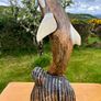 Wooden Dolphin Sculpture 50 cm in height Image 2