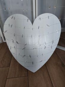 handmade loveheart picture display
