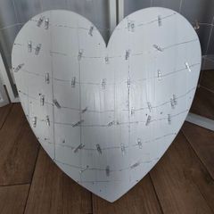 handmade loveheart picture display