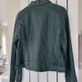 Primark green biker style jacket Image 2