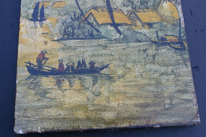Antique two Asian Paintings 11.4" x 8"   11,5 x 8"