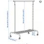IKEA Clothes rack Rigga white Image 2