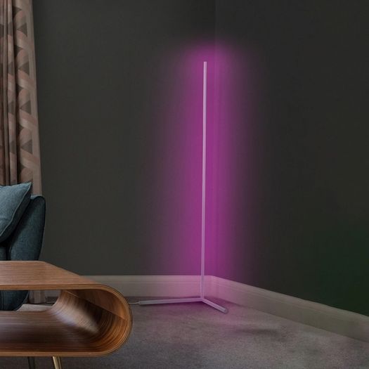 Corner WiFi Floor Lamp Smart RGBWIC LED Alexa