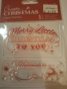 3 x clear stamp sets for Christmas crafters!