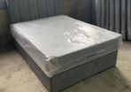 Grey Divan bed with quality orthopaedic mattress