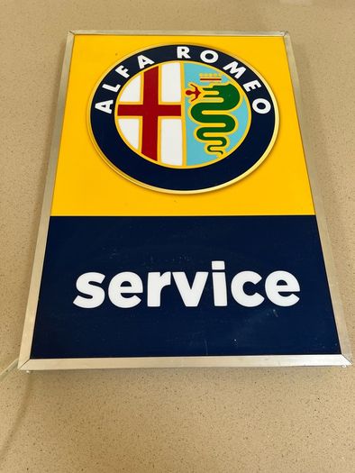 Alfa Romeo Service Lighted Sign