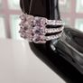 Platinum Plated Crystal Ring Image 2