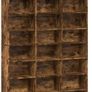 Cabinet Storage Unit Office Bedroom Furniture Interior Smoked Oak 102 x 23 x 177.5 cm Engineered Wood Image 2
