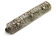 Antique 835 Silver Filigree Brooch