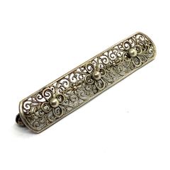 Antique 835 Silver Filigree Brooch