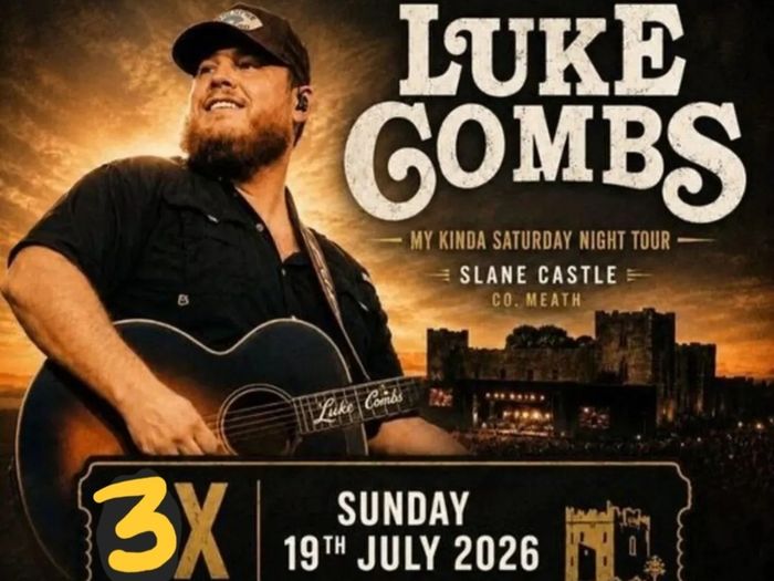 Luke Combs Tickets x3