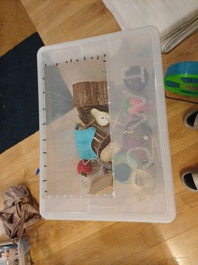 hamster bin cage with accessories