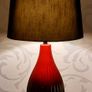 Very Tall Ceramic Table Lamp with Shade Image 4