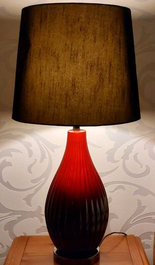 Very Tall Ceramic Table Lamp with Shade