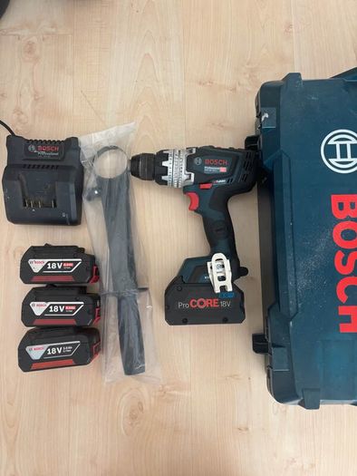 Bosch Professional GSB 18V-150 C BITURBO Set, 4 batteries