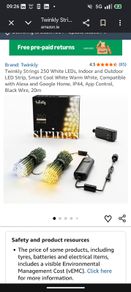 Smart Christmas Lights bluetooth - Twinkly generation 2
