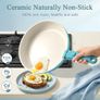 11Pcs Pots and Pans Set with Detachable Handle, Pans Set with Ceramic Non-Stick Coating, Induction Stackable Cooking Pots Set, Mobile Cookware Set Image 2