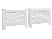 Radiator Covers 2 pcs White 112x19x81.5 cm MDF