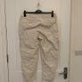 Cream canvas trousers Image 3