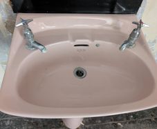 pink vintage armitage shanks sink