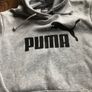 Ladies size 12 Grey Puma Hoodie Image 3