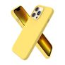 Liquid Silicone Shockproof Case For iPhone 13 Pro Luxury Soft Phone Cover Yellow New - FHT8IP13PLK Image 4