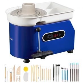 NEW SALE | Pottery Wheel 11in Ceramic Wheel Foot Pedal Sculpting Tools Apron 450W