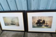 2 x Framed Ship prints