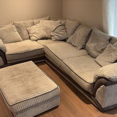 Grey L Sofa