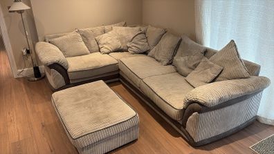 Grey L Sofa