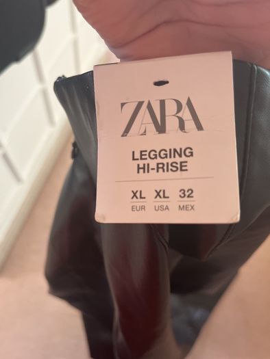 Zara hi rise faux leather Legging BNWT