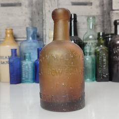 413 - Antique John Mackay Glasgow Collectible Decorative Bottle
