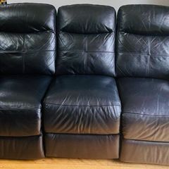 3 Seaters Leather Recliner Sofa