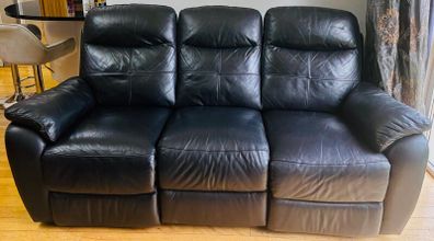 3 Seaters Leather Recliner Sofa