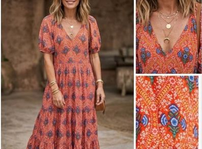 Boden maxi dress chic boho folk print  fabulous