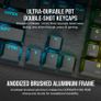 K100 RGB Optical-Mechanical Gaming Keyboard - CORSAIR OPX Switch - Black, PBT Double-Shot Keycaps - Elgato Stream Deck Integration Image 3
