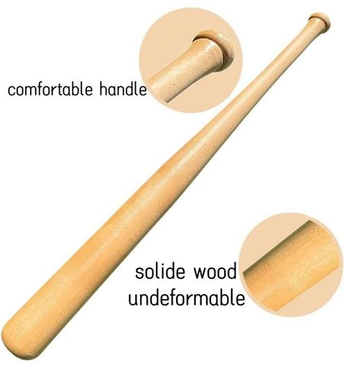 34 32 30 28 inch Available Wooden Baseball Bat Adult Kids Baseball Bar Stick Anti-Slip Long Lightweight for Training and Practise