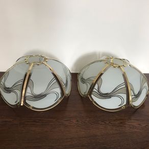 Pair of Glass Lamp shades