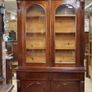 Antique Mahogany Bookcase / Display Cabinet Image 2