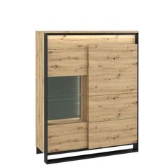 Display cabinet with LED lighting