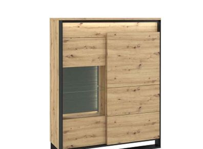 Display cabinet with LED lighting