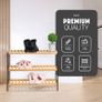 NEW SALE | 3 Tier Natural Bamboo Shoe Rack Easy Assembly & Strong Design Shelf Organiser Ideal for Bedroom,Bathroom,Hallway & Small Spaces Large Capacity Up to 12 Pairs of Shoes(55x70x25cm) Image 4