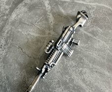 Sterling silver gun pendant