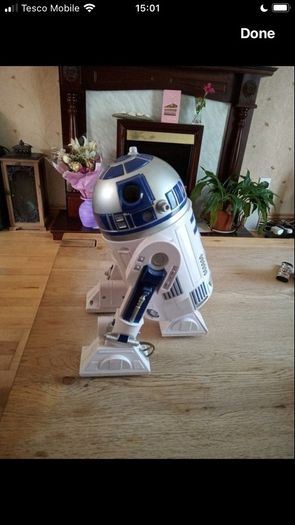 Disney Official Star Wars The Force Awakens 26cm Talking Interactive R2-D2 Figure With Light & Sounds