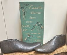 Pair of Antique Cast Iron Cobblers  Children's Shoe Forms/Lasts