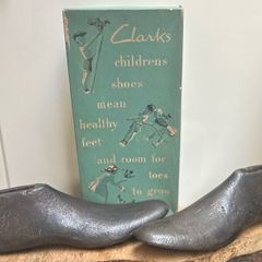 Pair of Antique Cast Iron Cobblers  Children's Shoe Forms/Lasts