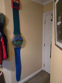 Vintage Swatch Maxi Wall Hanging Clock
